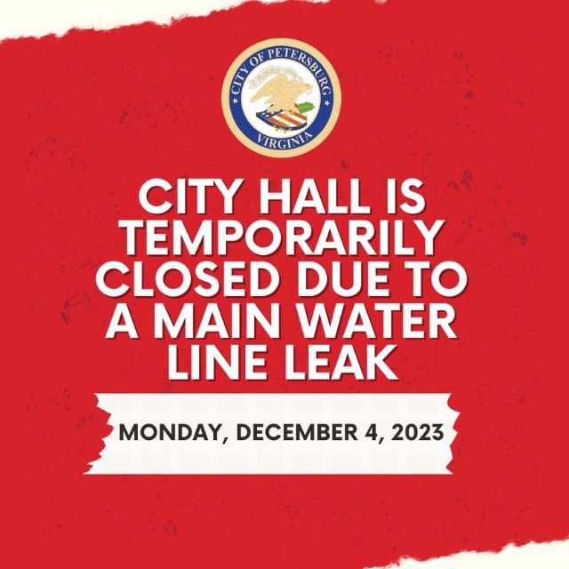 City Hall Closed Water Line Leak 640
