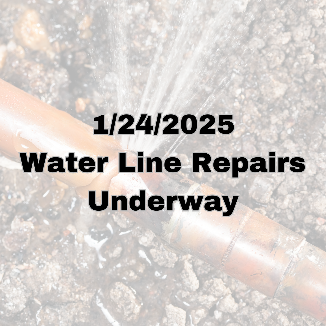 Water Line Repairs Underway