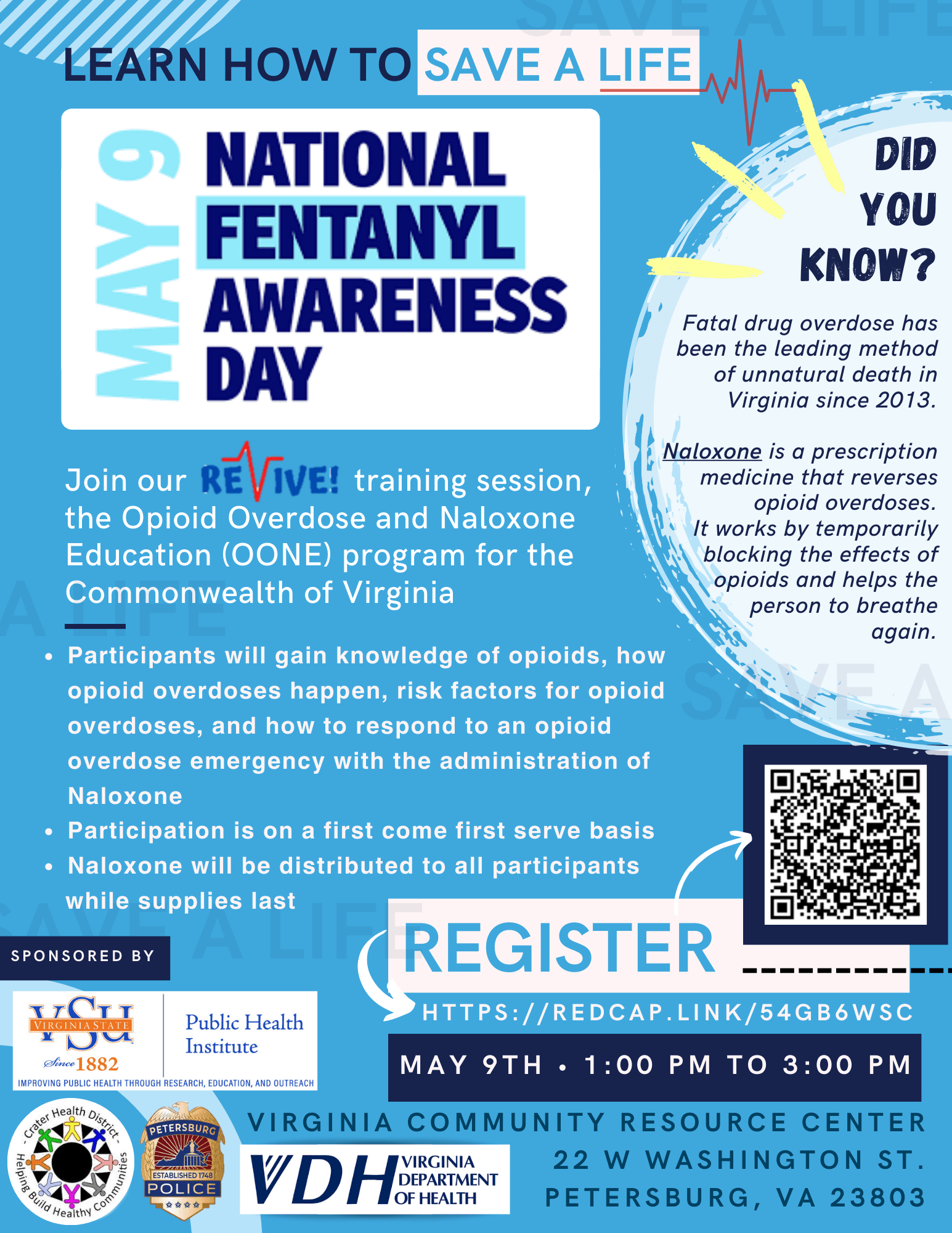 5 4 2023 VDH National Fentanyl Awareness Day Flyer