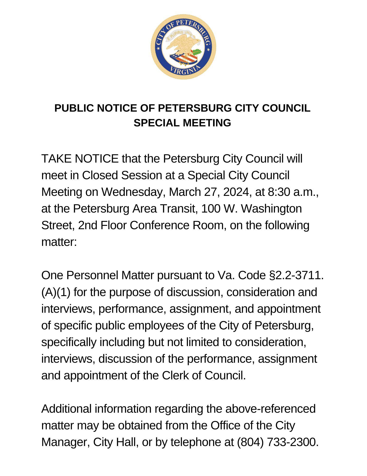 Public Notice for March 27 2024 special meeting.pdf
