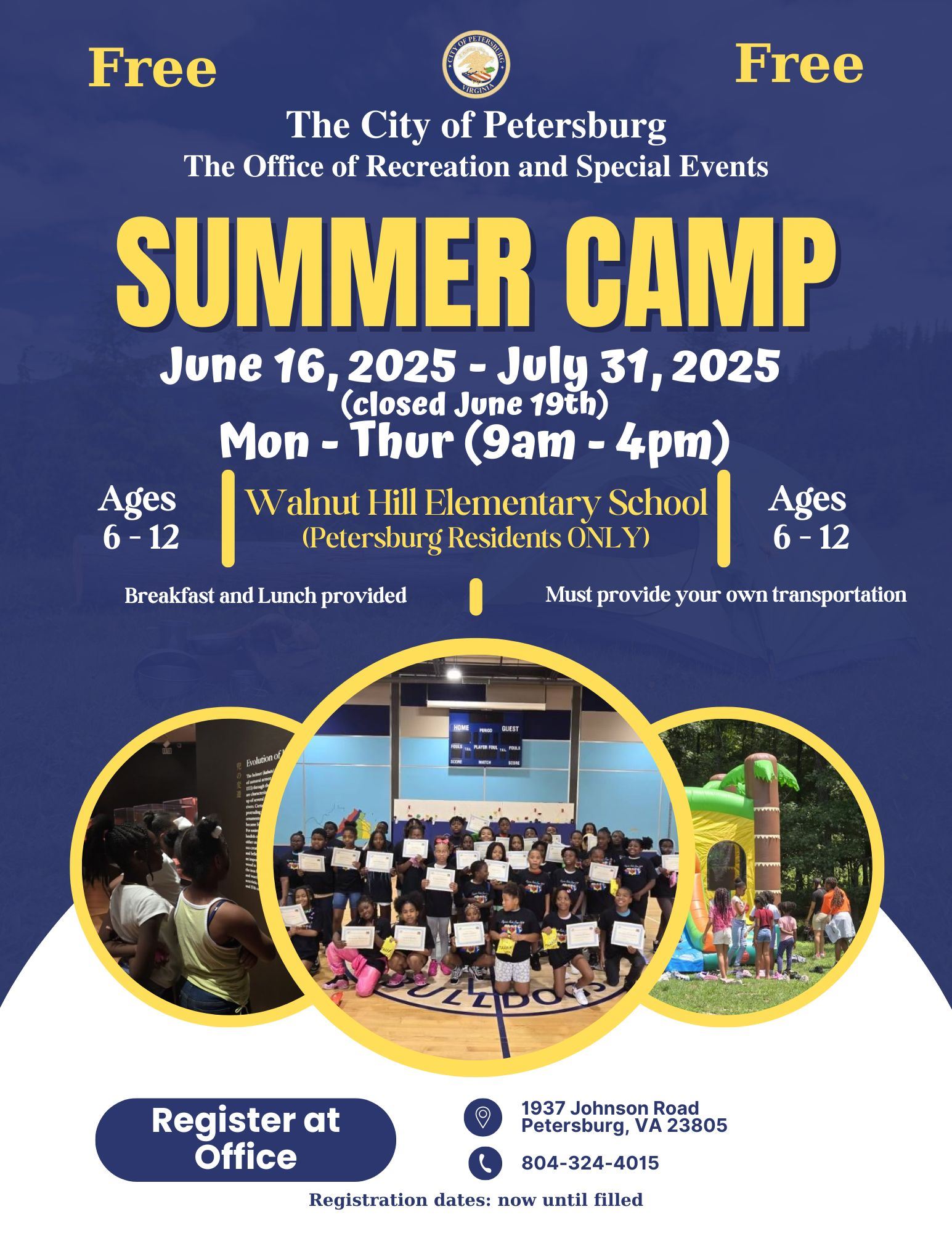 2025 Summer Camp flyer